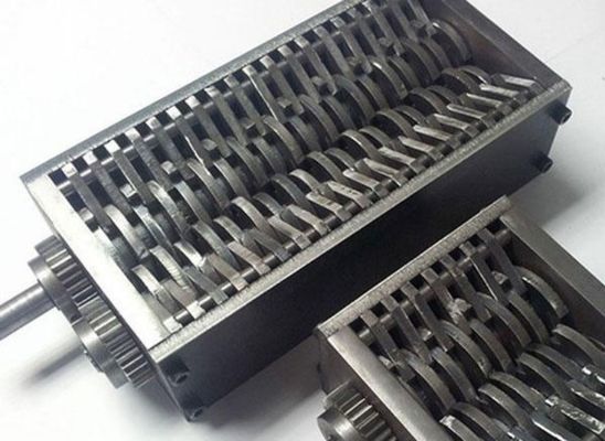 Double Shaft Plastic Aluminum Strips Shredder Blades Crusher Knives